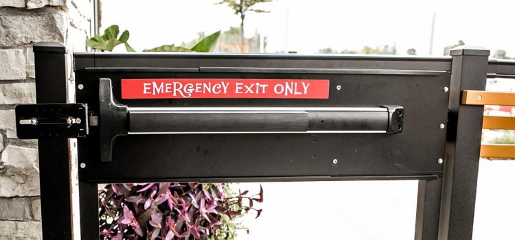 emergency push bar installation in Alondra Park